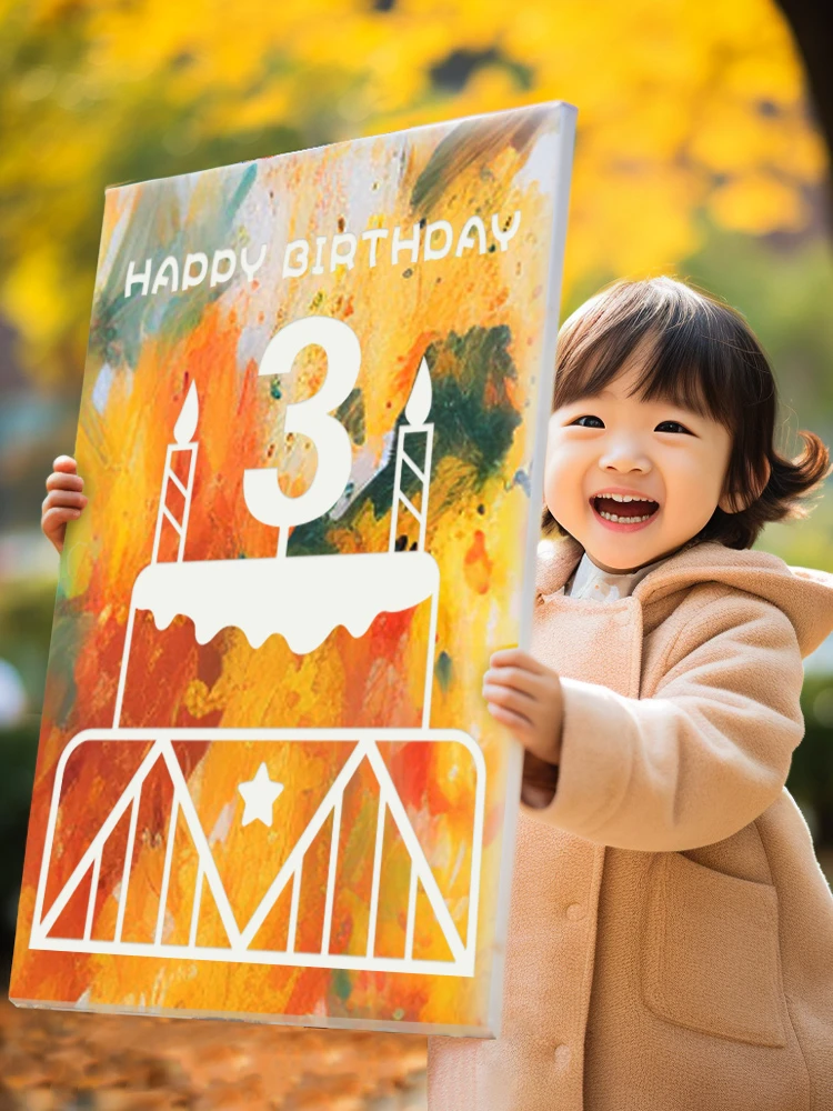 生日礼物送礼涂鸦画板可撕绘画234周岁宝宝diy手工定制专业儿童节