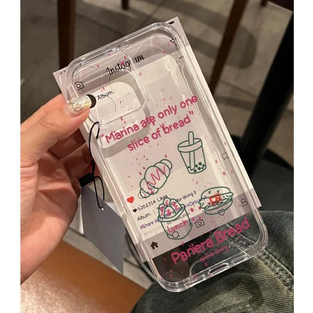 面包奶茶适用iphone15pro手机壳苹果13/14/12/11小米vivo华为oppo