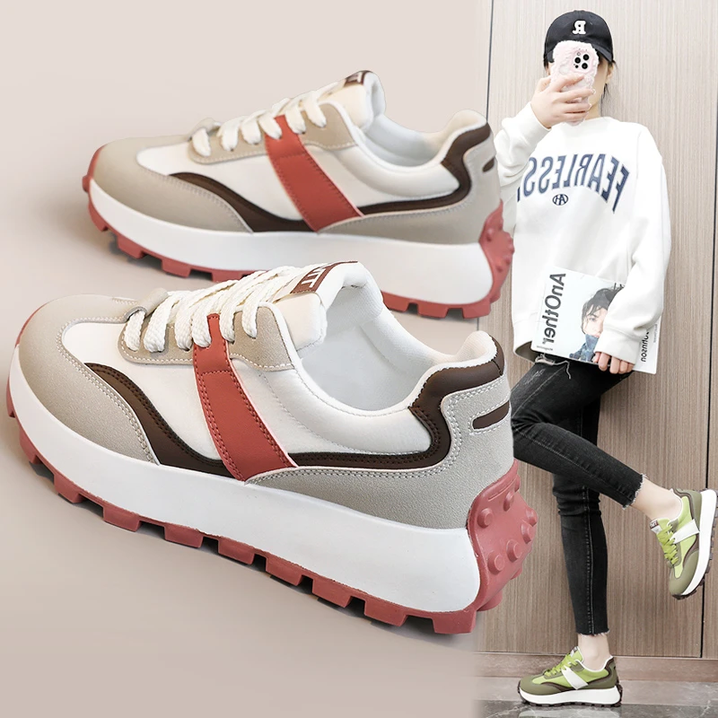 阿甘鞋女款潮流百搭2024春秋新款学生时尚网红韩版休闲运动跑步鞋