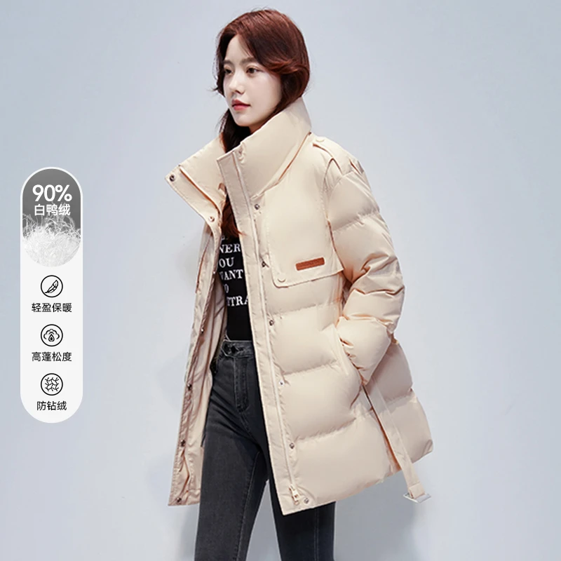 【金哥】走秀款羽绒服立领收腰洋气外套V400101271