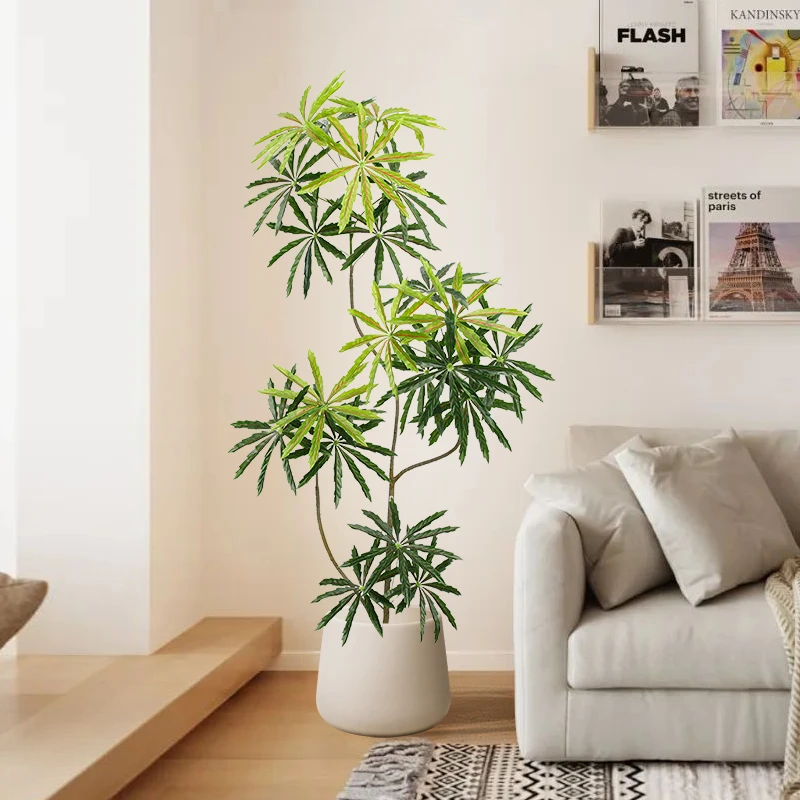 仿真绿植孔雀木室内客厅落地仿生植物摆件花装饰假盆栽轻奢大盆景
