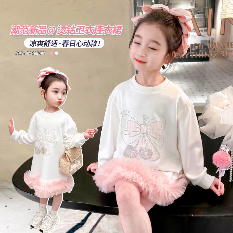女童连衣裙秋装儿童公主裙子洋气宝宝衣服春秋季女孩小童2024新款