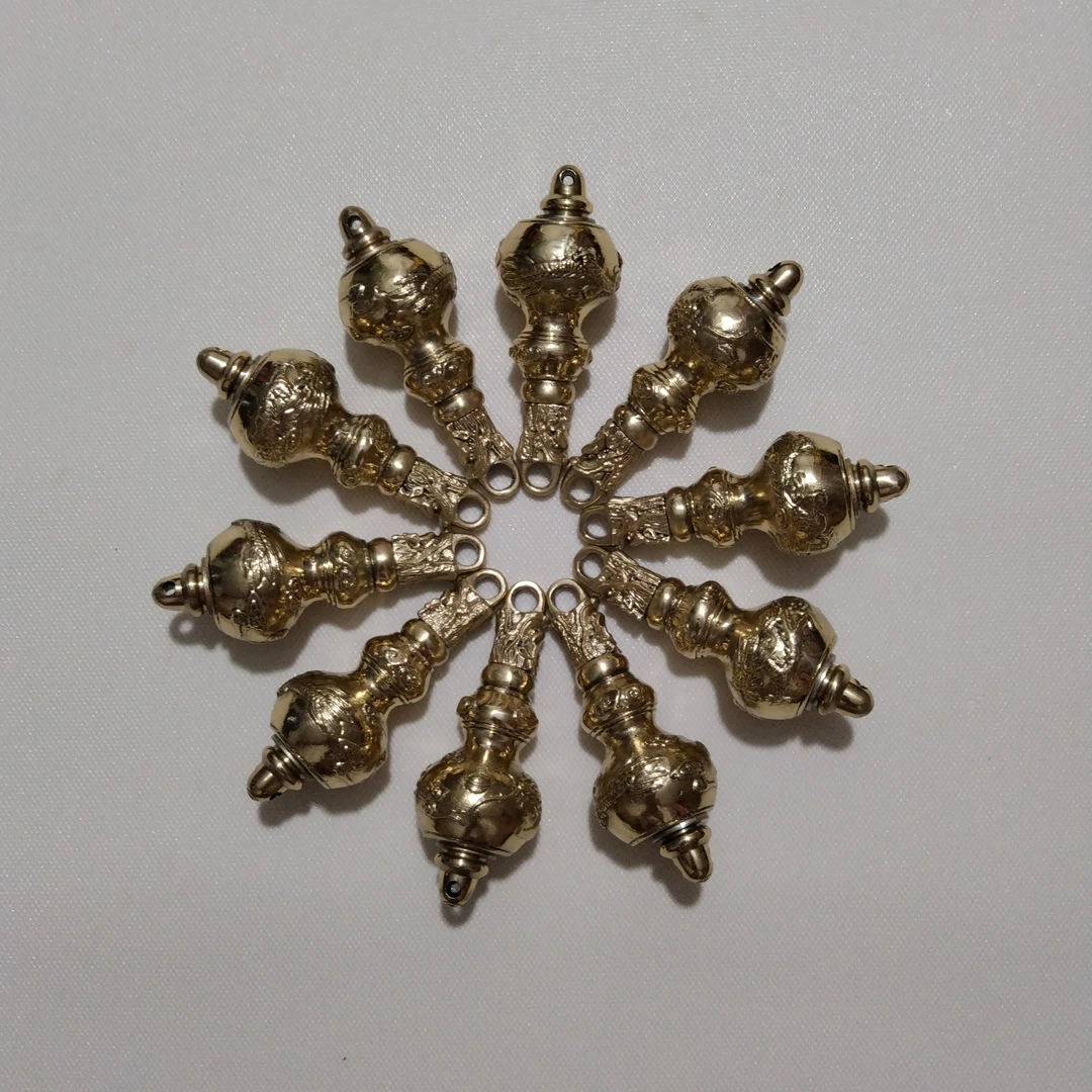 纯铜健身鞭麒麟鞭绳鞭锤把手（1把价格11公分长0.4斤重）