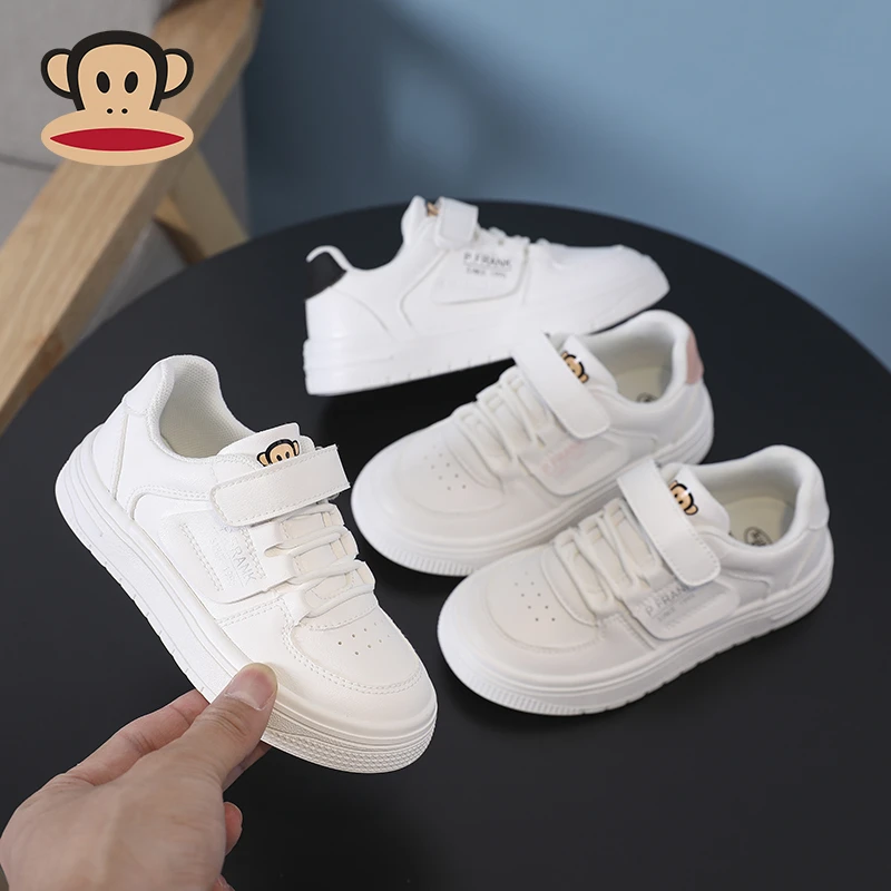 大嘴猴童鞋儿童小白鞋男童休闲鞋2024秋季新款女童板鞋校园宝宝鞋