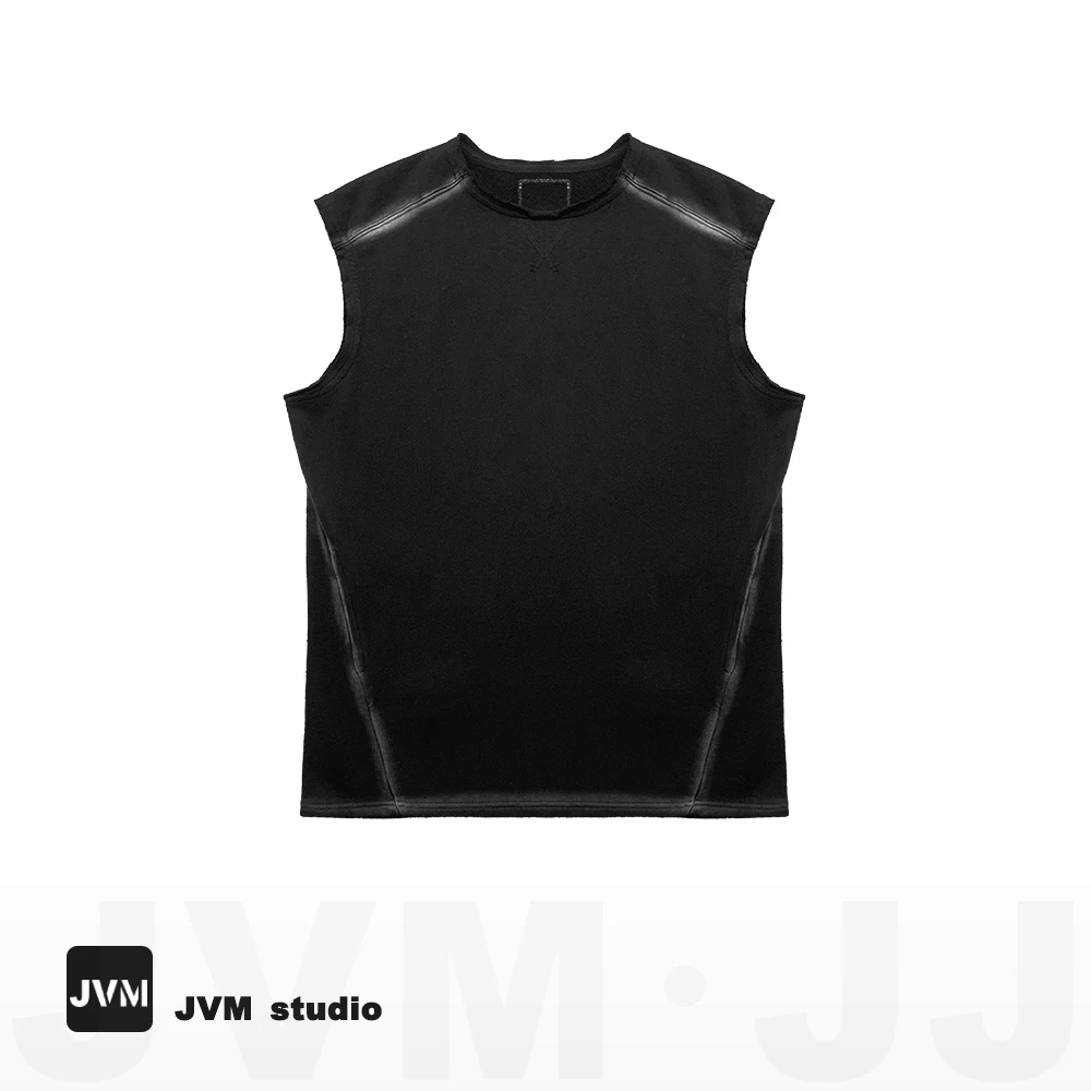 2024新款正版JVM定制7085包肩渐变百搭背心T恤裙女
