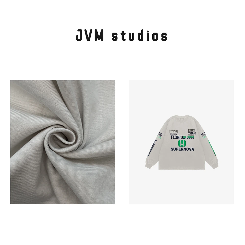 2023秋冬季新款JVM定制13157时尚百搭长袖字母T恤
