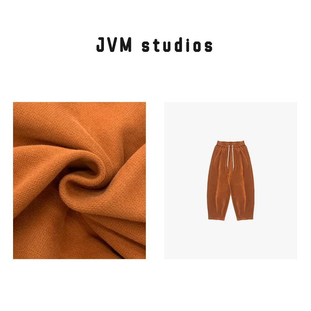 2023秋冬季新款JVM定制13229时尚百搭松紧腰彩色奶奶裤12/9