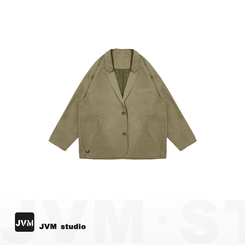 2024新款JVM定制10713时尚山本休闲棉质水洗日系轮廓外套8.1
