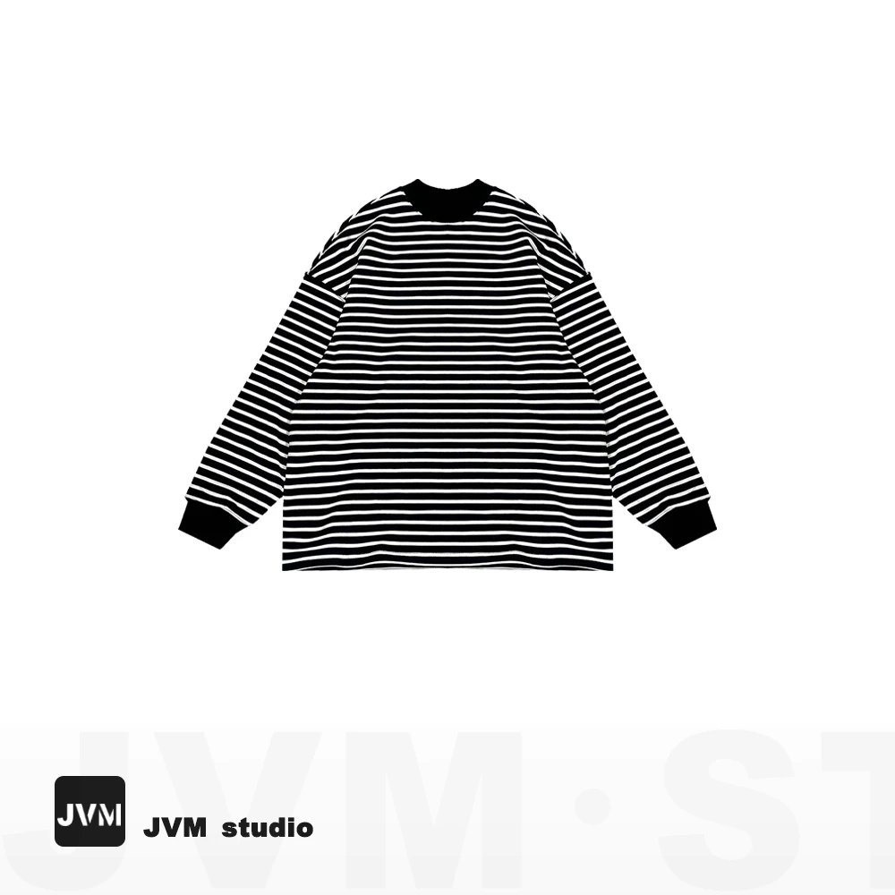 2024新款JVM定制9303时尚百搭条纹休闲卫衣8.7