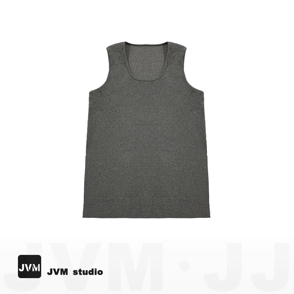 2024新款正版JVM定制8555坑条U领屁连打底背心女8/8