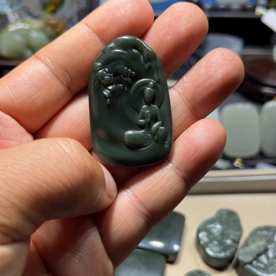 【闪购商品】和田玉颈饰未镶嵌毛*熊