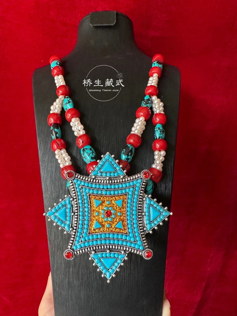 铜吊坠 藏式款式西藏女士项链民族小款