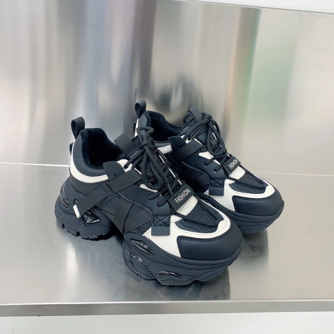 春季新款冷粘工艺网红阿甘鞋百搭休闲鞋防水厚底老爹鞋X 788-11