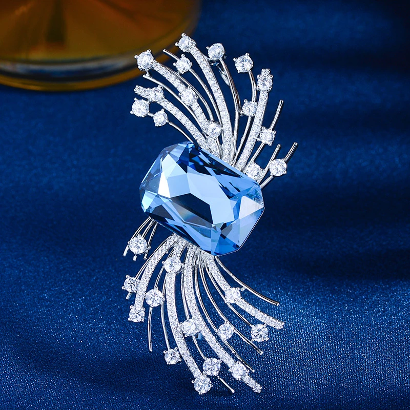 铜胸针 高档胸针女奢华气质胸花西装别针固定衣服配饰轻奢送礼物