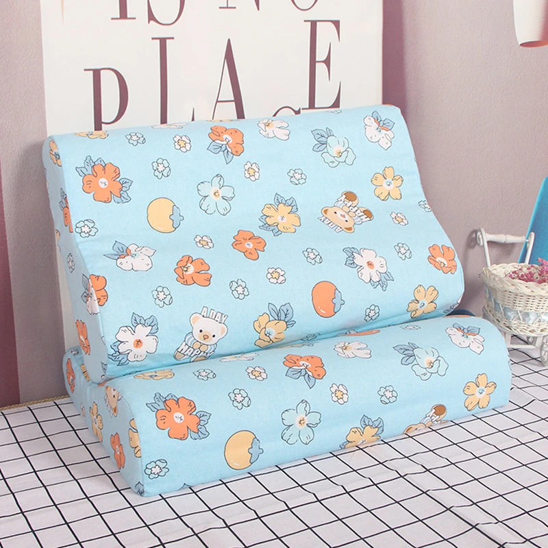 全棉枕套乳胶枕头套纯棉加厚40x60橡胶枕巾30x50专用小孩记忆枕套