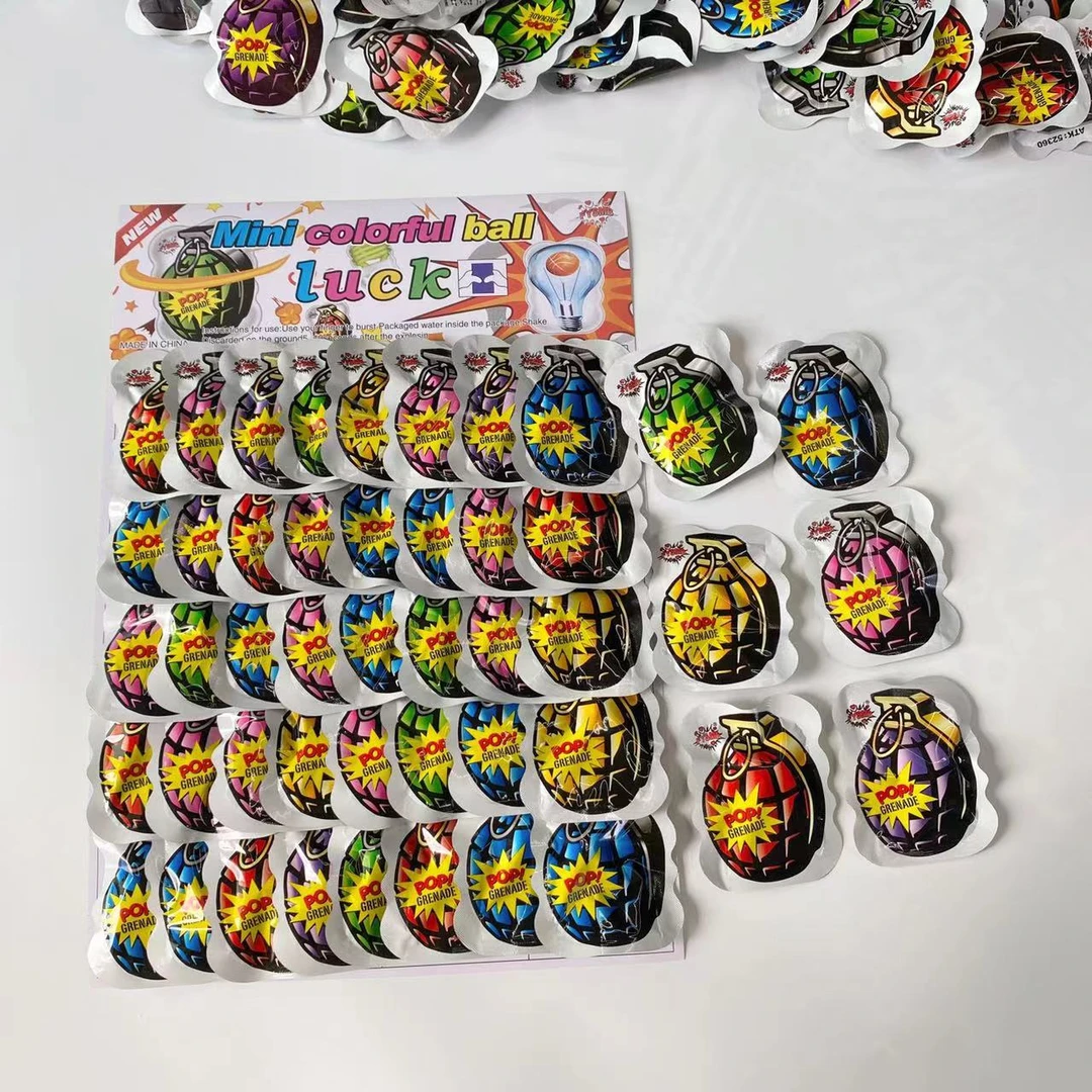 热卖挂板玩具自动充气CF心跳手雷惊吓包整蛊恶作剧炸包无毒手榴弹