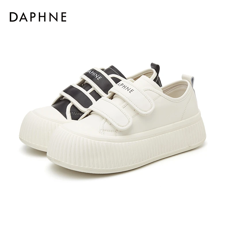 Daphne/达芙妮小白鞋新款饼干休闲百搭时尚舒适学生潮流女鞋