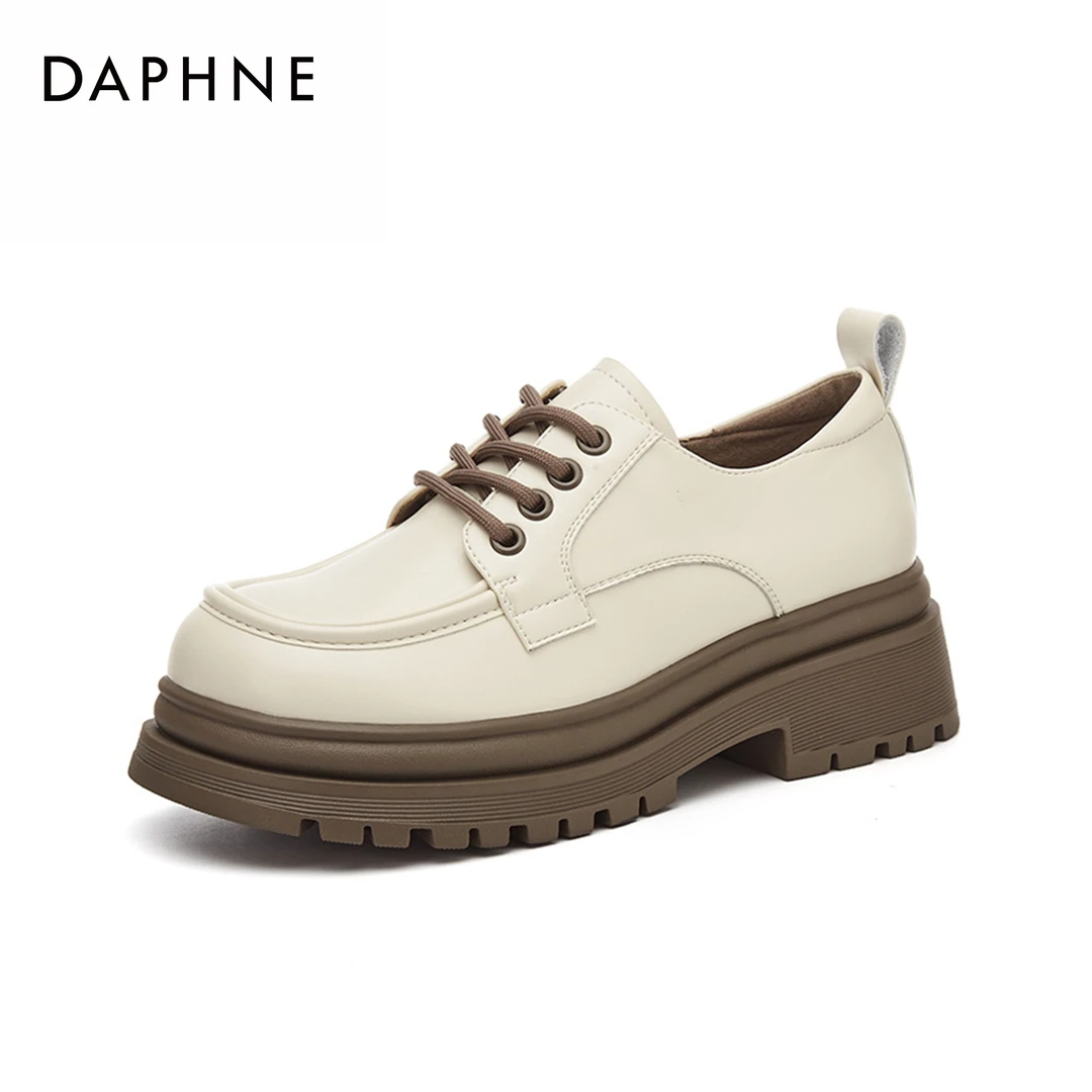 Daphne/达芙妮女鞋新款软底厚底百搭正品爆款品牌深口单鞋女