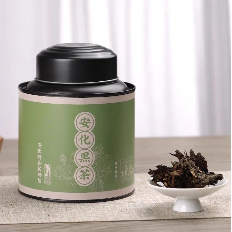 |第二件立减|安化黑茶荷香金花茯砖颗粒120g 罐装 (马口小罐系列)