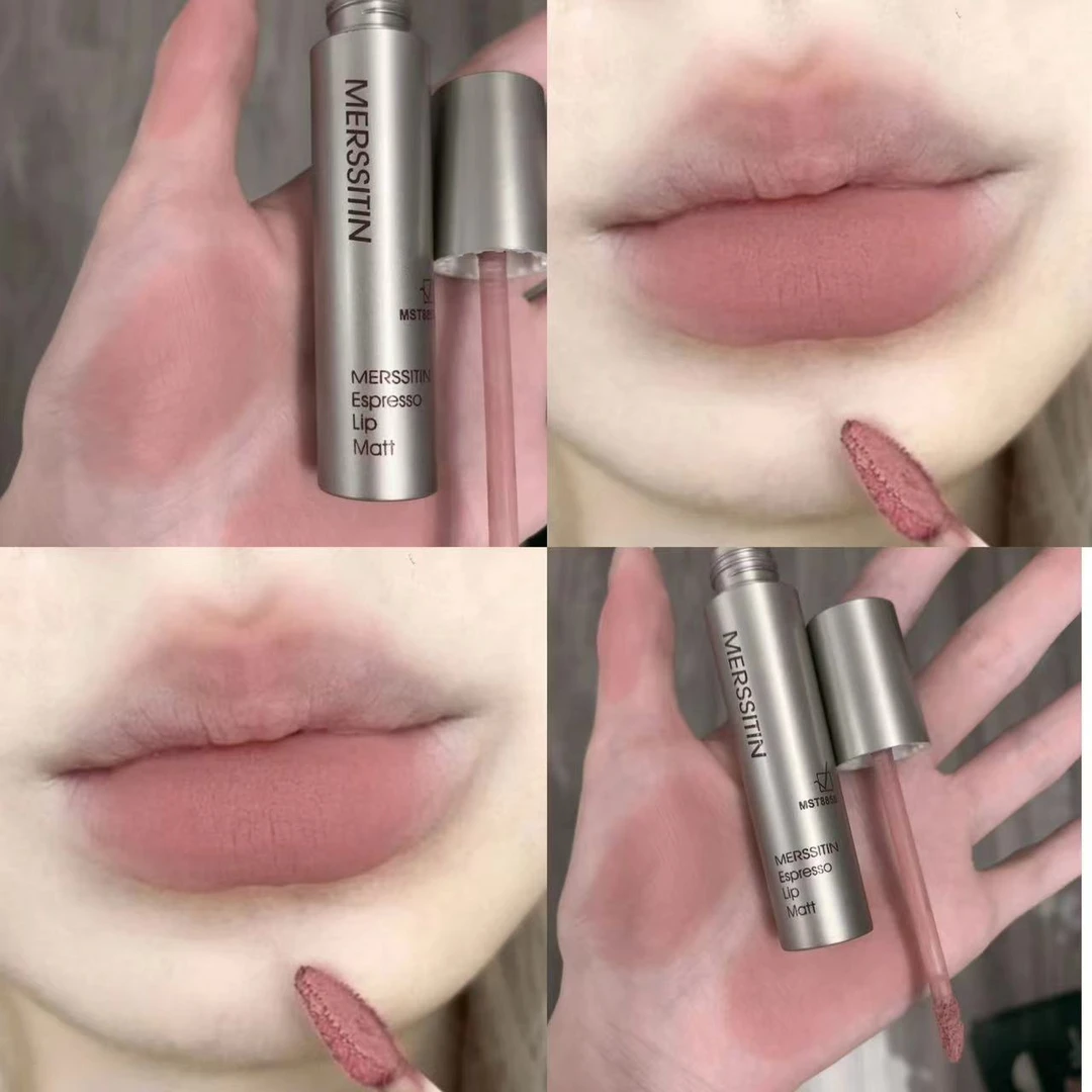 Merssitin唇釉不掉色口红学生党平价纯欲显白丝绒雾面裸色保湿