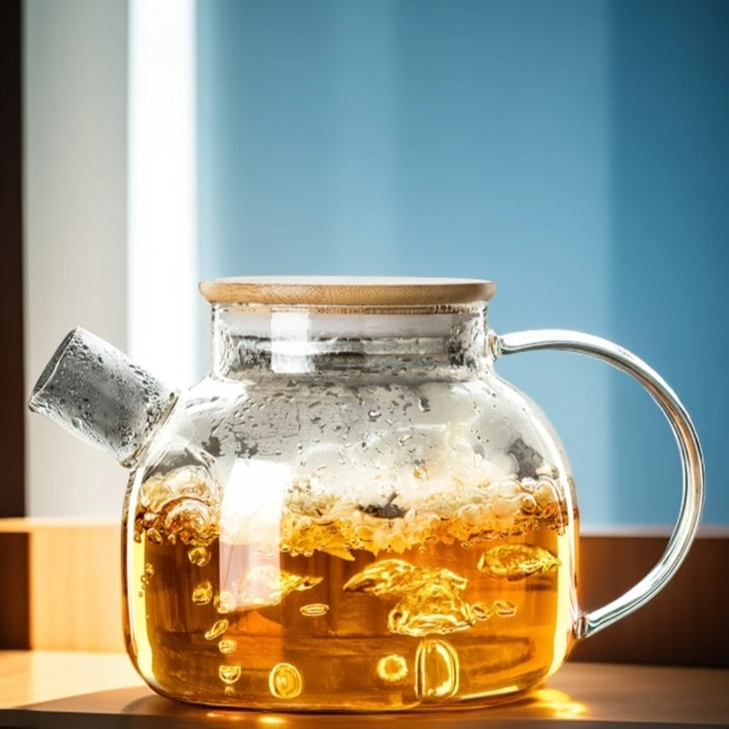 耐热玻璃花茶壶大容量凉水壶煮茶壶果汁壶家用透明家用水壶耐高温
