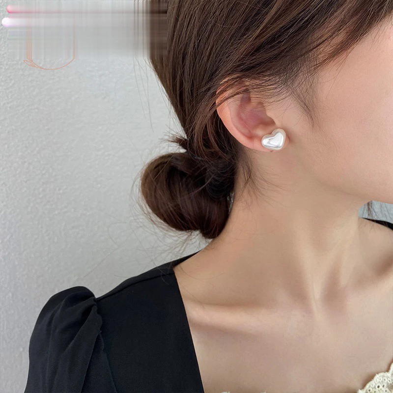 2024（最后半个月清沧）优雅爱心耳钉女气质时尚网红简约
