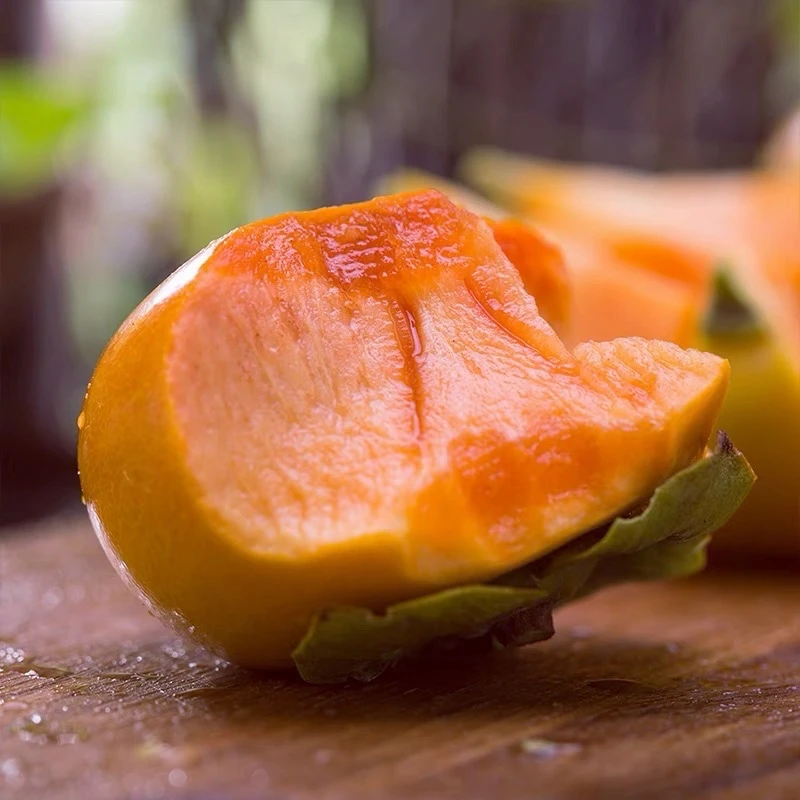 陕西阳丰脆柿巧克力脆柿新鲜采摘糖心纯甜非山西脆柿子应季水果