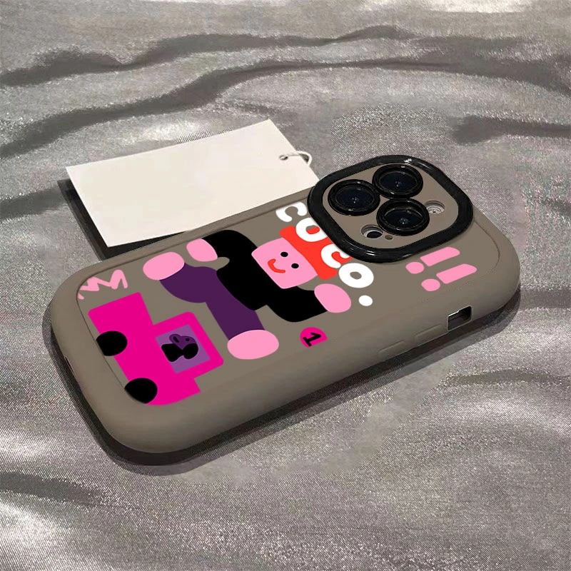 跳高小人苹果14pro手机壳iPhone15 xsmax可爱11 12 13女生8plus软