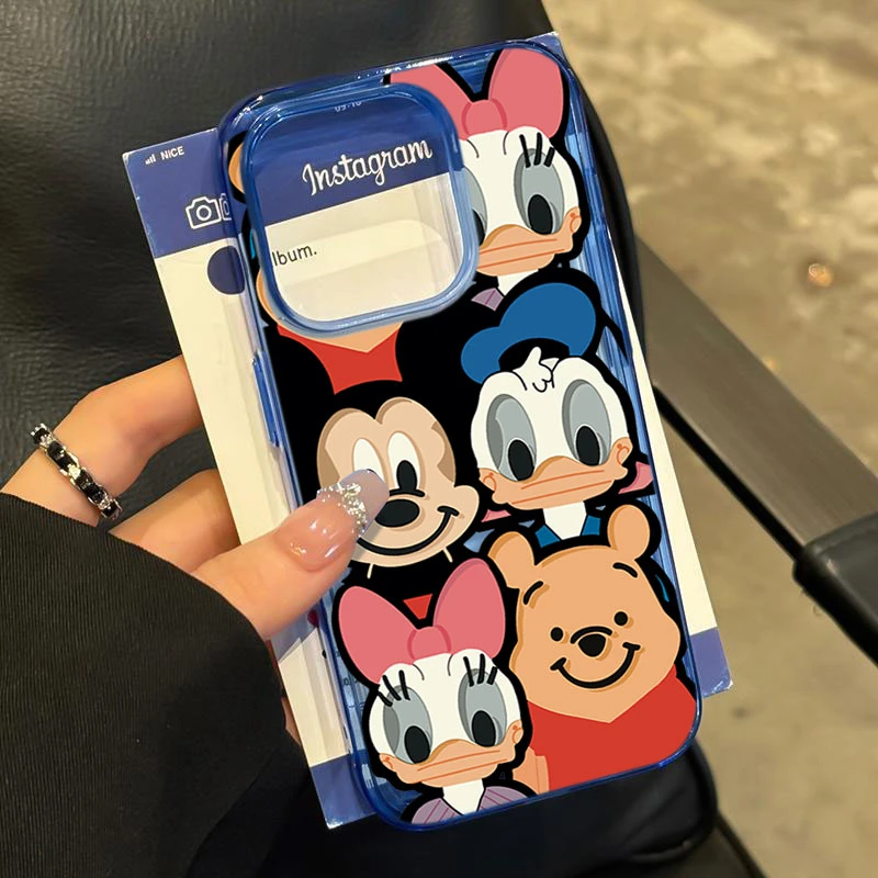 维尼熊米奇适用iphone15 14promax苹果11手机壳13软胶12防摔X可爱