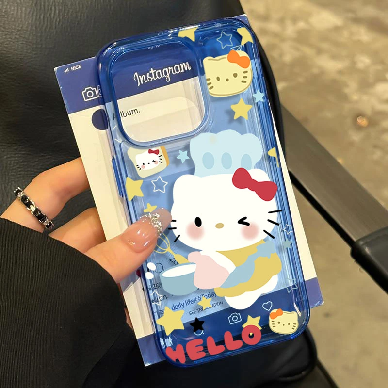 蛋糕KT猫适用iphone16/15p/14promax苹果11手机壳13软胶12卡通8