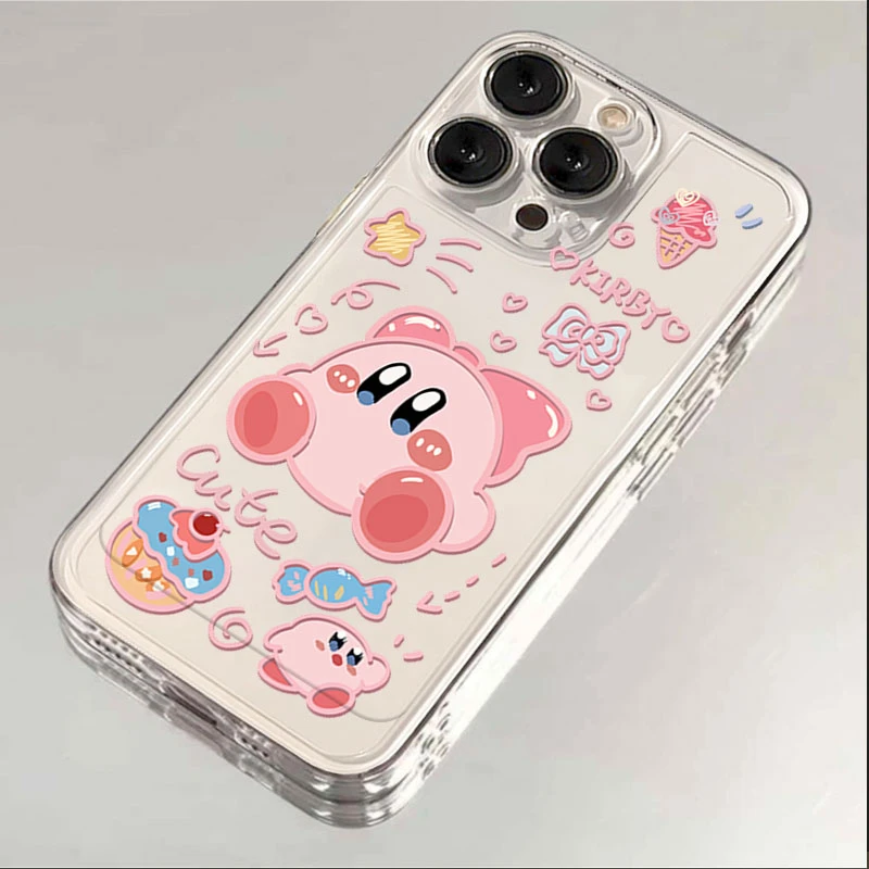 星之卡比适用iphone15pro手机壳苹果13/12/11透明14pro卡通8/XR