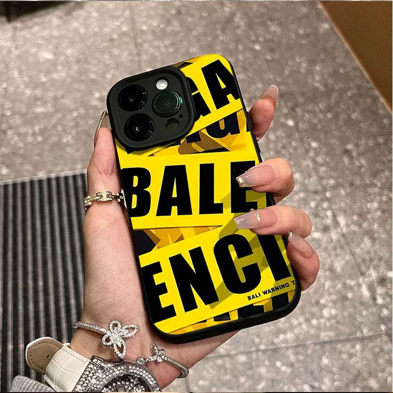 潮牌黄色胶带苹果15promax褶皱手机壳iphone14全包13p12软壳11/8p