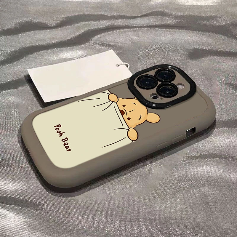 趣味维尼适用苹果14promax手机壳iphone15全包11硅胶13可爱12防摔