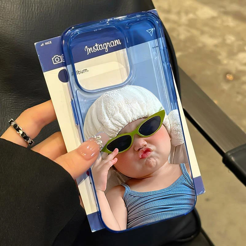 嘟嘴女孩适用iphone15 14promax苹果11手机壳13软胶12防摔8xr卡通