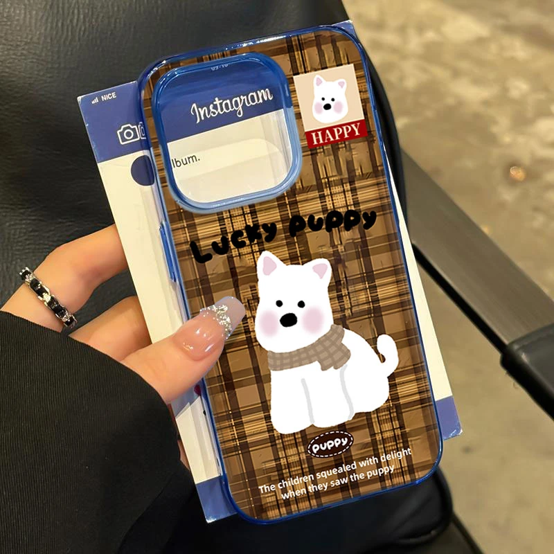 围巾咖色西高地适用iphone16/15p/14promax苹果11手机壳1312卡通8