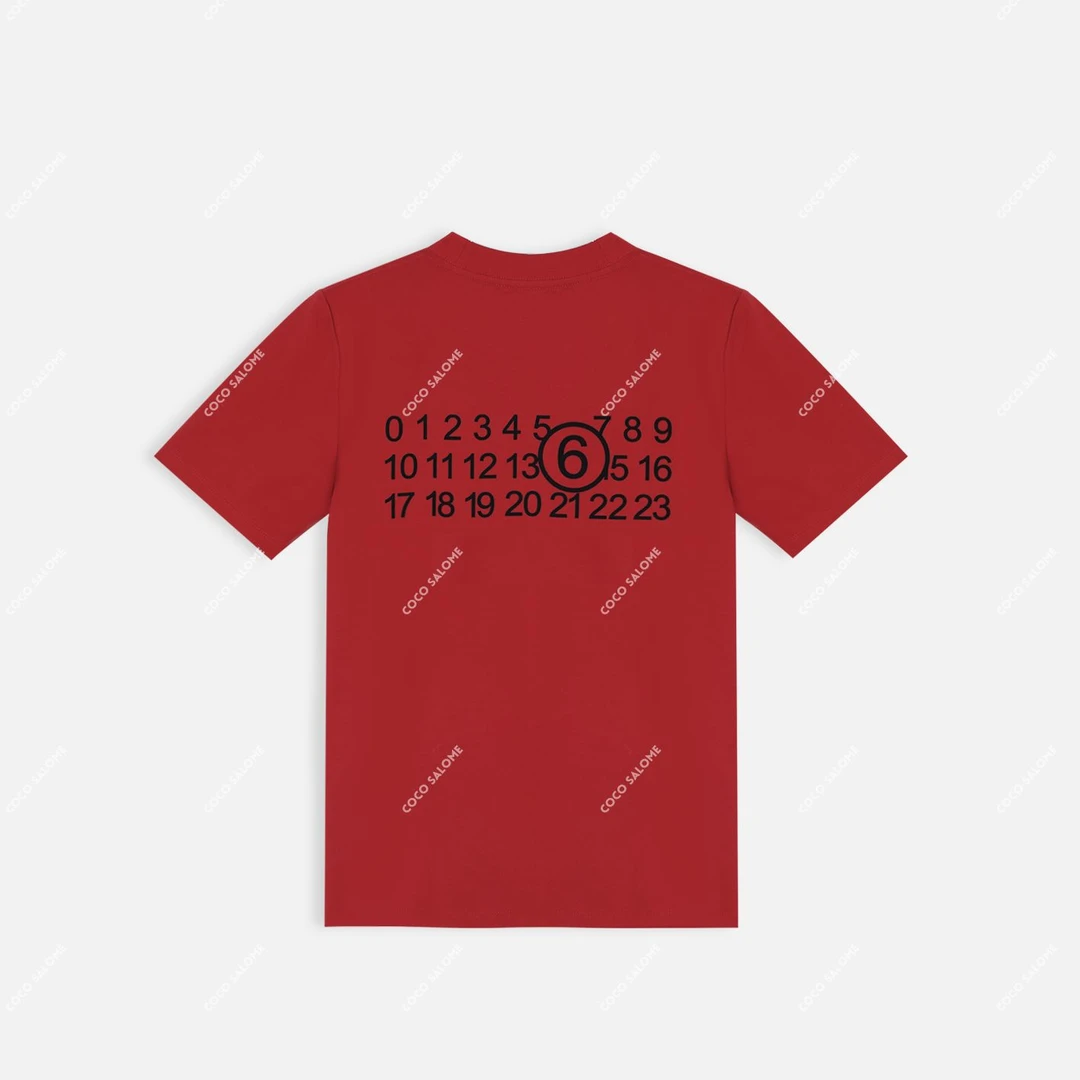 安安推荐【一路长红】240g重100%棉2024新款短袖T恤TXS51116608Y
