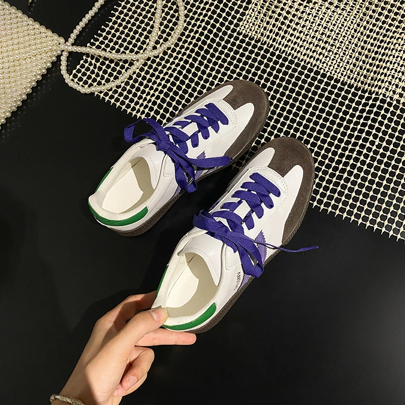 Midnite StarT头鞋~真皮复古德训鞋女新款百搭运动休闲板鞋阿甘鞋