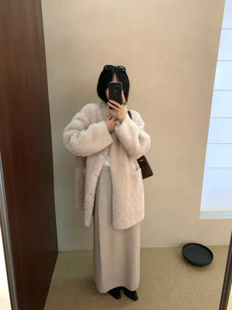 Pada.嘻&Uni 【挪威森林】羊毛外套 复古温柔风 045 Hi Fortune