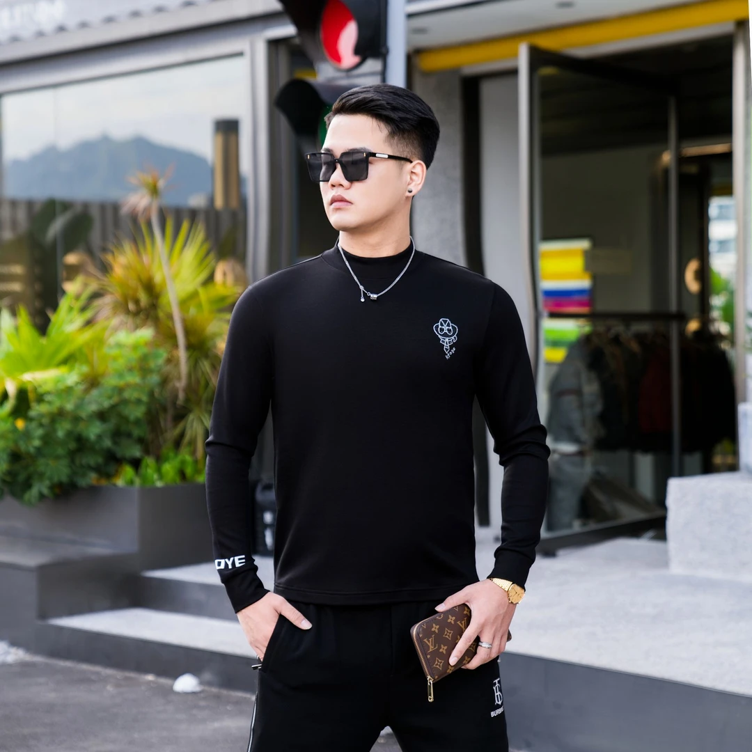 【KAER】卡尔佛爷高端加绒加厚男士打底衫时尚休闲高领秋冬长袖修身