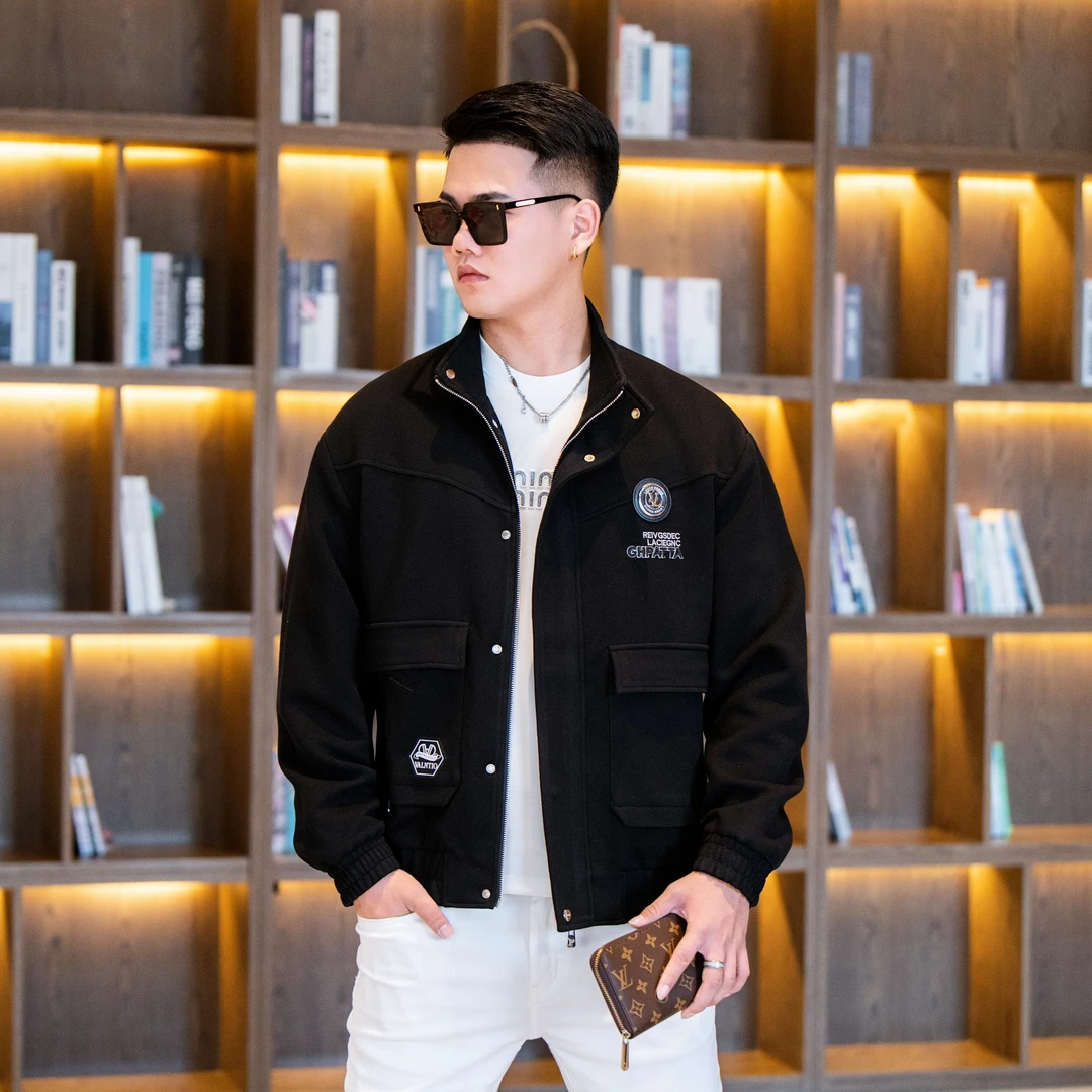 【KAER】2025春季新款欧货男士外套秋冬潮流时尚夹克百搭款