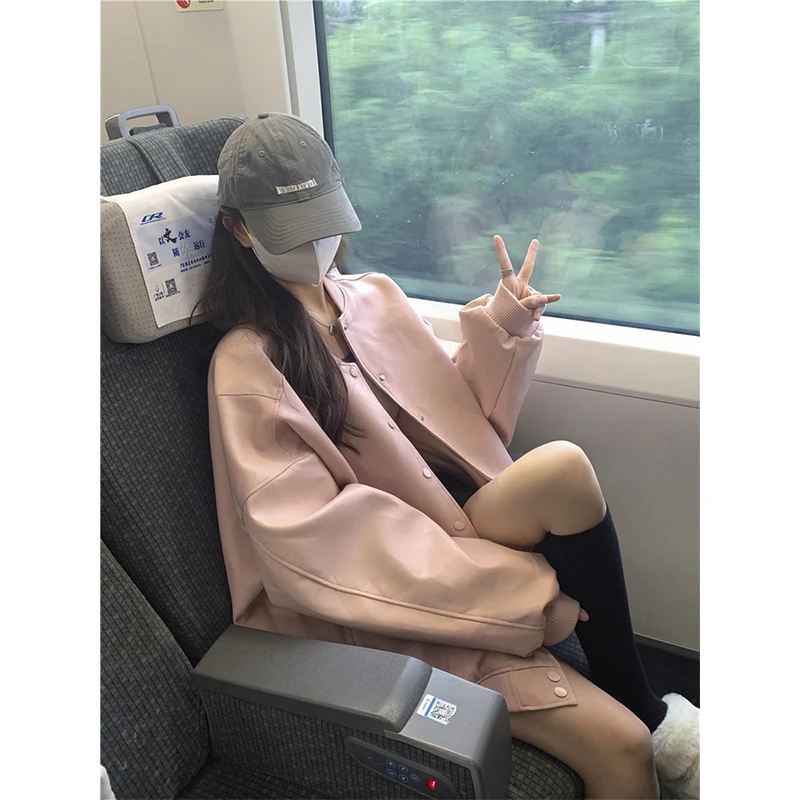 胖mm春秋装2025年新款宽松大码加厚卫衣外套棒球服女装夹克上衣服