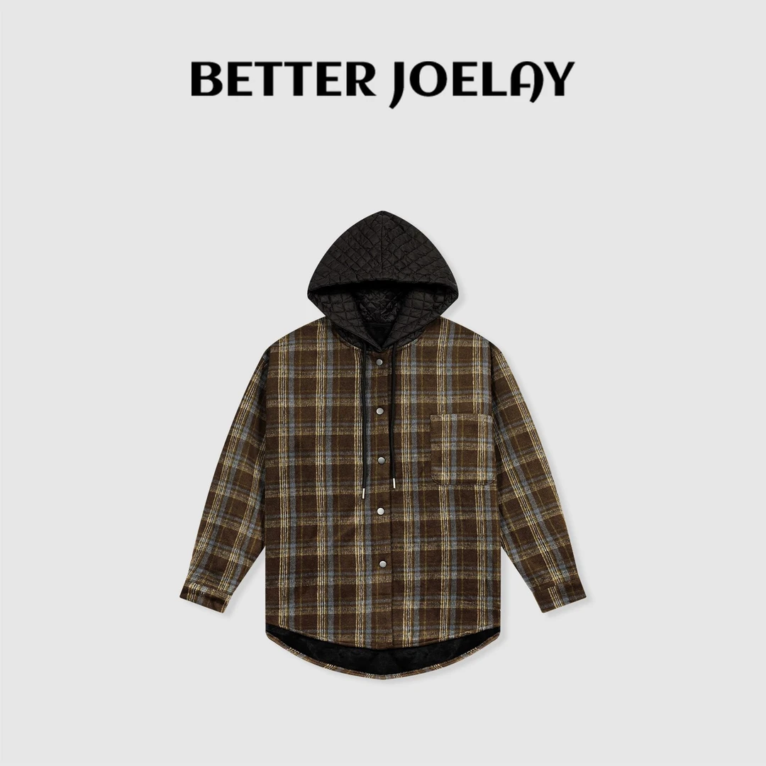 BETTER JOELAY -【90年代】高端格子外套韩版秋冬时尚百搭休闲Z7128