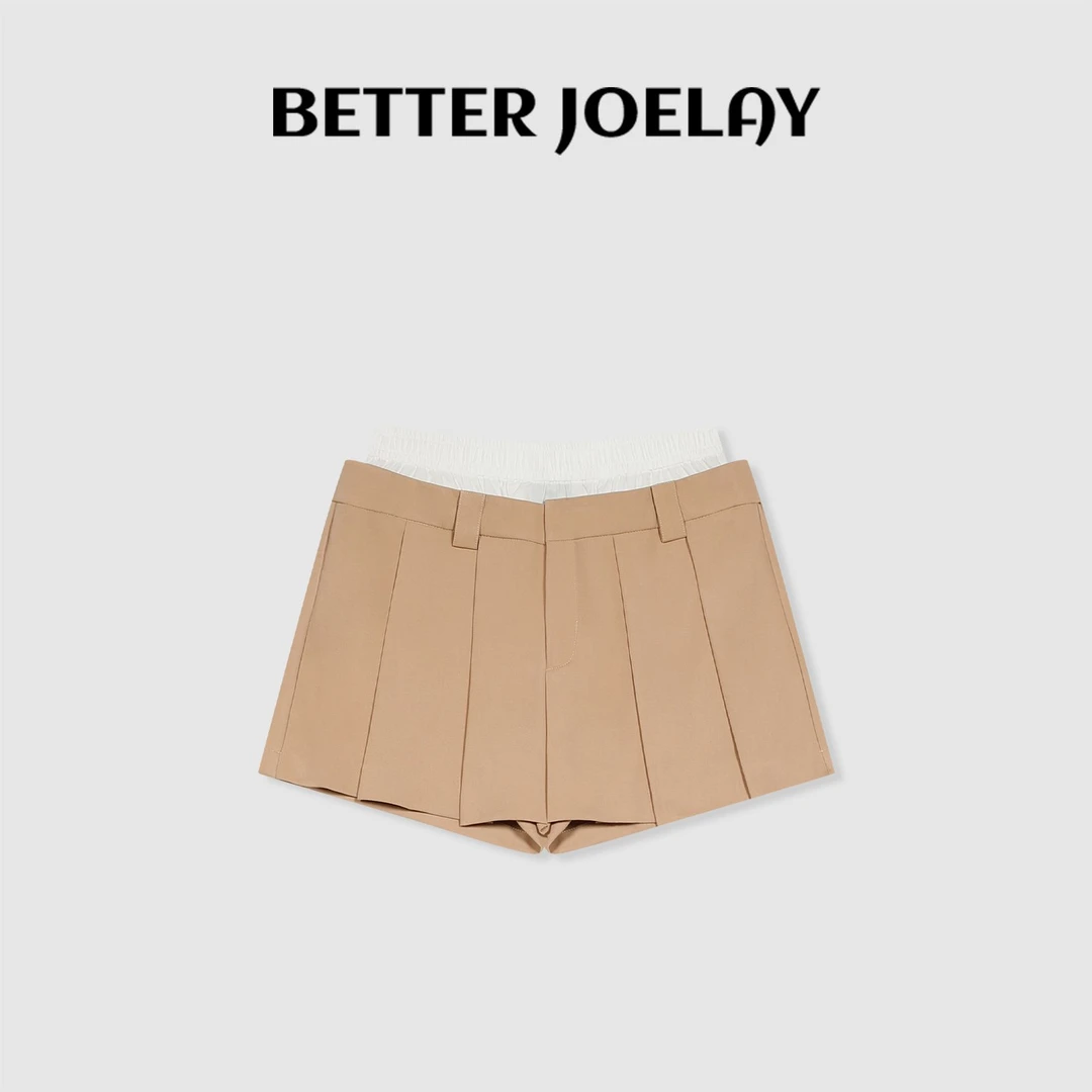 BETTER JOELAY -【差异化】时尚裙裤休闲宽松舒适简约短裤Z4264
