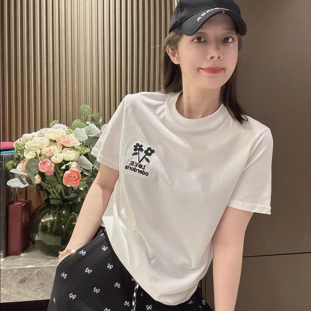 BETTERJOELAY -小版【小野花】百搭T恤短袖休闲圆领KH0792