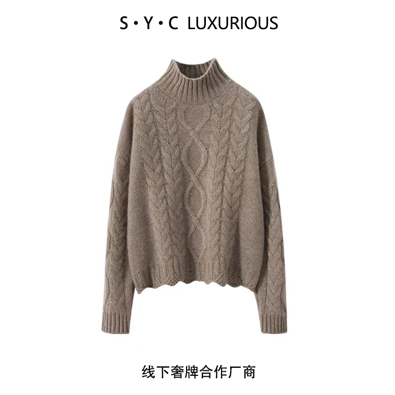 【生日会专享系列】100纯山羊绒已质检!绞厚羊绒衫CYR23139