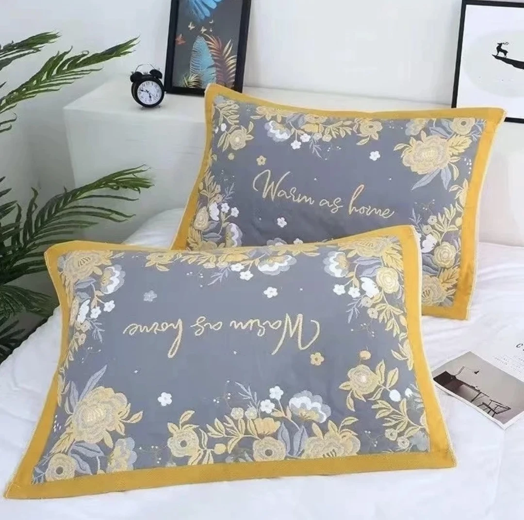 【爱恋】多层纱布柔暖舒适加厚一对枕巾