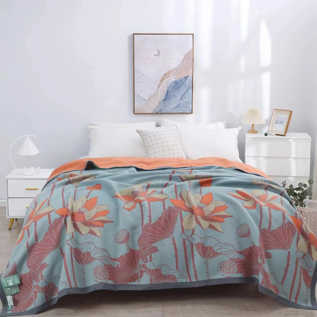 【荷塘月色】麻酥棉恒温床盖2.4/2.5