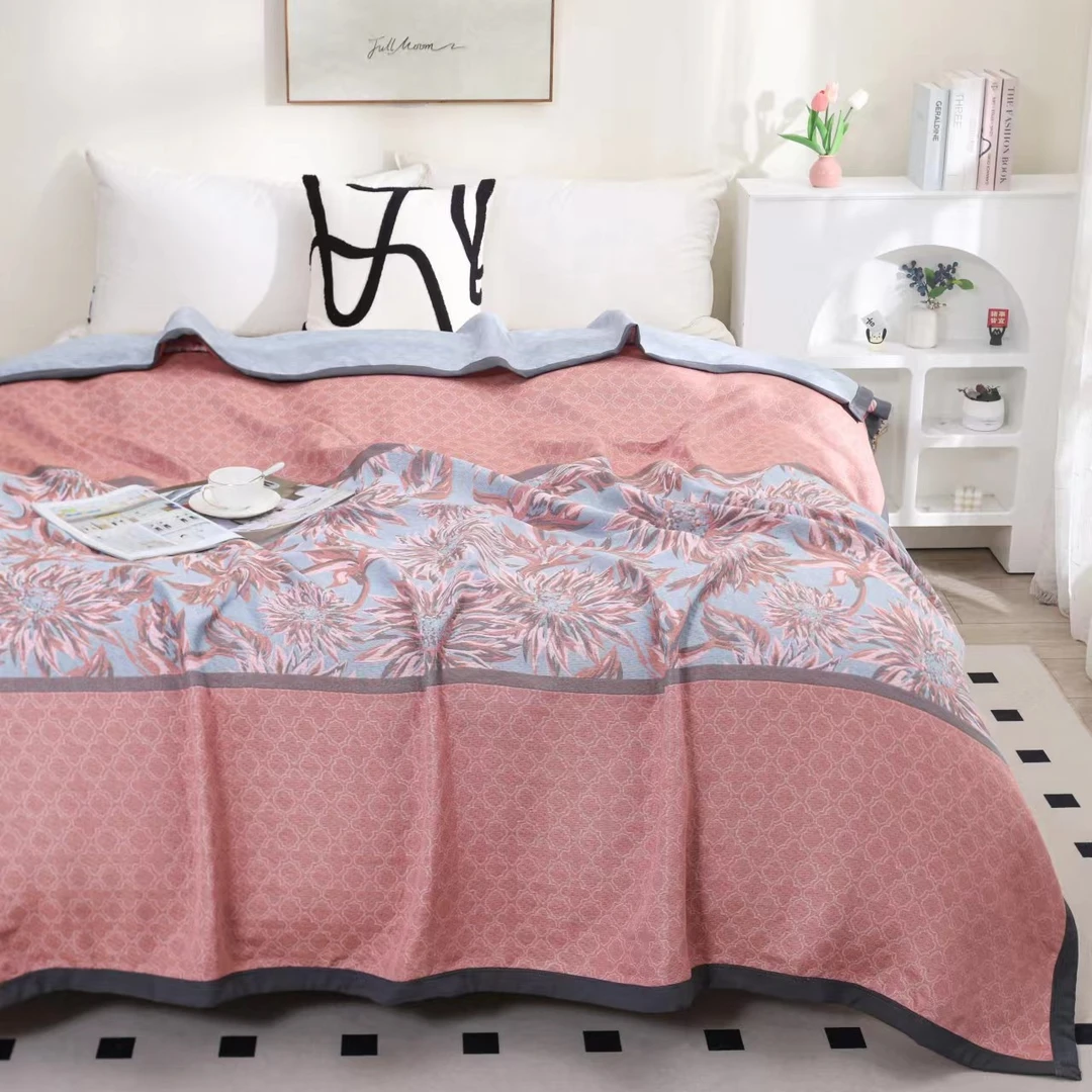 【新品上新】向阳生  高端超柔海岛棉纱布加厚多功能床盖2.4/2.5