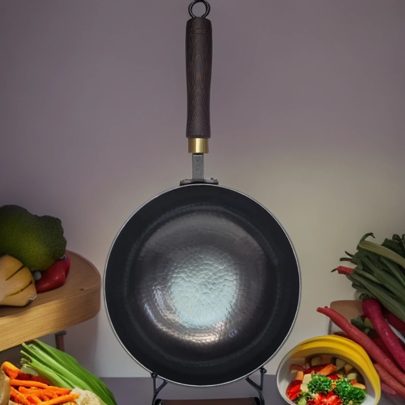 满晟源【古法大肚锅/达人专属】铁锅无涂层/物理不粘/炒菜更香