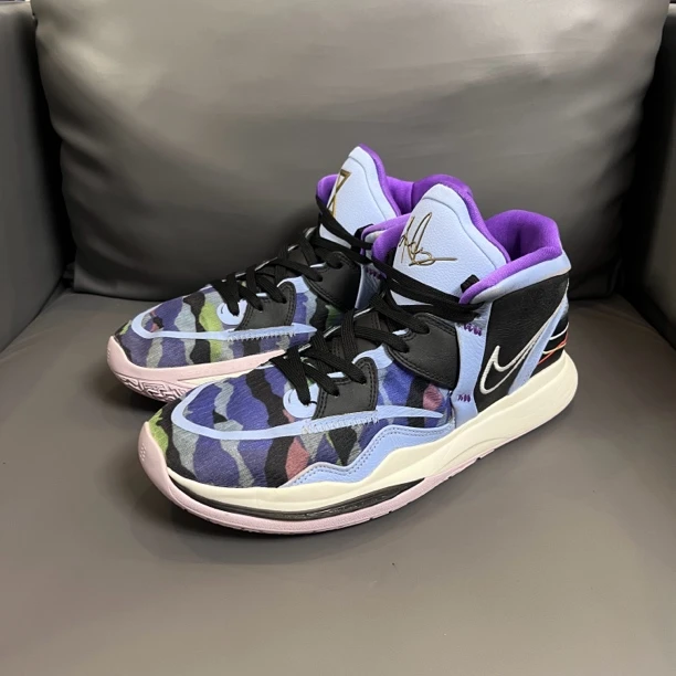 90新 NIKE/耐克 44码 欧文8 蓝紫 无盒 橙色可以 球鞋